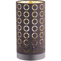 LED Tafellamp - Tafelverlichting - Trion Twiton - E14 Fitting - Rond - Mat Zwart - Aluminium