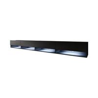 Meubella TV-Meubel Asino LED - Mat Zwart - 280 cm