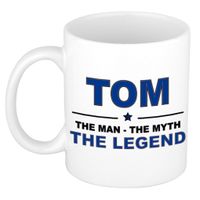 Tom The man, The myth the legend collega kado mokken/bekers 300 ml