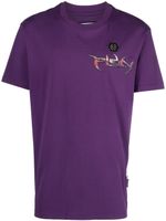 Philipp Plein t-shirt SS Chrome en coton - Violet