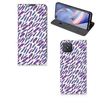 OPPO Reno4 Z 5G Hoesje met Magneet Feathers Color - thumbnail