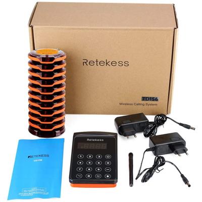 Retekess Gasten Oproepsysteem - Reciever met 10 Ontvangers - Ip67 Waterdicht - Td156