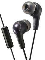 JVC Gumy Plus In-Ear Hoofdtelefoon Oortelefoon met Bass Boost, Comfortabele Oordopjes en Ingebouwde Microfoon en Afstandsbediening voor Gespreksafhandeling, Zwart
