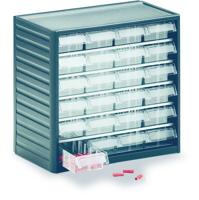 Treston 291-3 Werkplaatsmagazijn ESD (b x h x d) 310 x 290 x 180 mm Antraciet-grijs, Transparant 1 stuk(s)