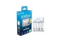 Panasonic BC 1000 eneloop Basic USB lader, voor 2 of 4 AA/AAA NiMH-batterijen, met 6 veiligheidsfuncties & micro USB-laadkabel,Blauw