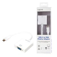 LogiLink USB-C/VGA USB grafische adapter 1920 x 1080 Pixels Wit - thumbnail