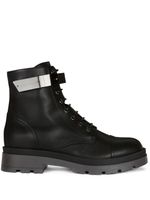 Giuseppe Zanotti bottes Ruger à lacets - Noir