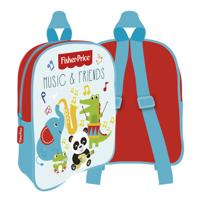 Fisher Price rugzak junior 28 x 22 cm polyester lichtblauw/rood