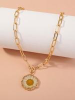 Handgemaakt Lijm Bloemen Halsketting