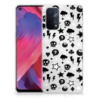 Silicone Back Case OPPO A74 5G | A54 5G Silver Punk