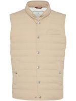 Brunello Cucinelli gilet à design matelassé - Tons neutres - thumbnail