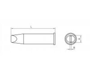 Weller XHT E Soldeerpunt Beitelvorm Grootte soldeerpunt 7.6 mm Inhoud: 1 stuk(s)