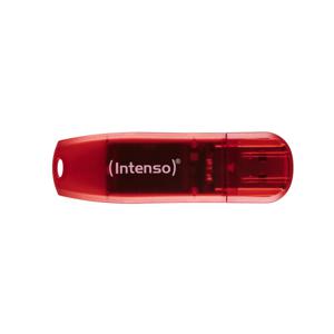 Intenso Rainbow Line USB flash drive 128 GB USB Type-A 2.0 Rood, Transparant