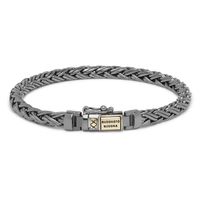 Buddha to Buddha J170BR-SG Armband Katja Black Rhodium Shine zwart-goudkleurig (C+) 17 cm