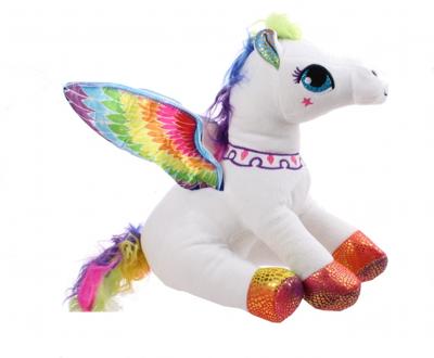 Kamparo eenhoornknuffel 35 cm wit