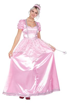 Prinsessen jurk lang roze
