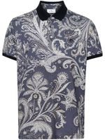 ETRO polo à motif cachemire - Bleu - thumbnail