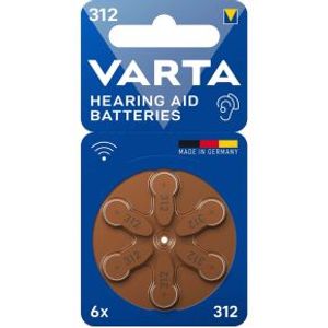 Varta 312 Wegwerpbatterij PR41 Zink-lucht