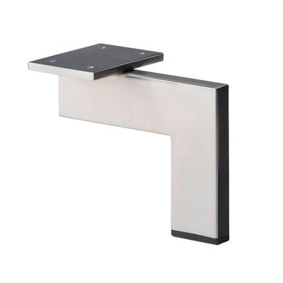 RVS / INOX design hoekprofiel meubelpoot 13 cm RVS / INOX design hoekprofiel meubelpoot 13 cm