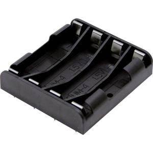 MPD BK-1264-PC8 Batterijhouder 4 AAA (potlood) Soldeeraansluiting (l x b x h) 53 x 49 x 12 mm