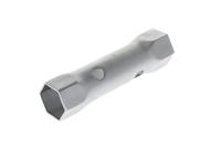 GEDORE Dubbele steeksleutel, 50 + 55 mm, 6-kant, 235 mm lang, gereedschap voor moeren in de auto, 26 R 50 x 55, verchroomd staal