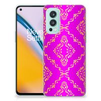 Siliconen Hoesje OnePlus Nord 2 5G Barok Roze