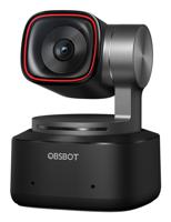 Obsbot Tiny 2 PTZ 4K-webcam 3840 x 2160 Pixel Gebarenbesturing, Spraakbesturing, Snelle autotracking via AI, Standvoet