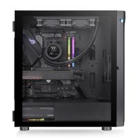 Thermaltake CA-1X4-00M1WN-00 Midi-tower PC-behuizing Zwart LCS-compatibel, Zijvenster, Geschikt voor AIO-waterkoeling, Geschikt voor DIY-waterkoeling, 2 - thumbnail