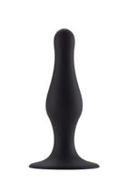 Butt Plug with Suction Cup - Medium - Black - thumbnail