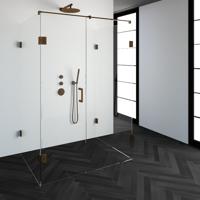 Sanituba Complete Profielloze Douchecabine XL 140x100cm koper