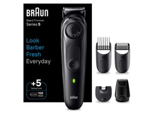 Braun BeardTrimmer 5 Baardtrimmer Series 5 BT5421, Trimmer Voor Heren met Stylingtools en 100 Minuten Gebruiksduur