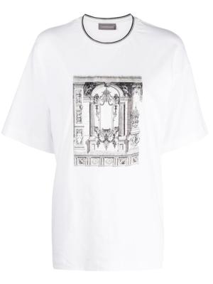 Lorena Antoniazzi T-shirt met print - Wit