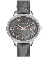 Horlogeband Michael Kors MK2427 Leder Grijs 18mm - thumbnail