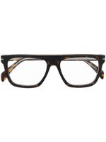 Eyewear by David Beckham lunettes de vue DB7096 à effet écaille de tortue - Marron