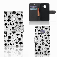 Telefoonhoesje met Naam Samsung Galaxy J2 Pro 2018 Silver Punk