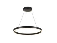 SLV pendelarmatuur ONE 60 PD PHASE UP/DOWN/woonkamerlamp, binnenverlichting, hangarmatuur eetkamer, Led, plafondarmatuur / 2700/3000K 24 W 820/1240 lm zwart dimbaar 130 graden