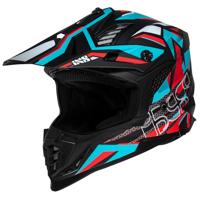 IXS IXS363 2.0, Motorcross helm, Mat Zwart Rood