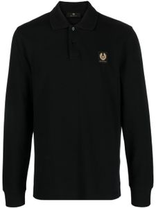 Belstaff logo-patch cotton polo shirt - Noir