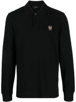 Belstaff logo-patch cotton polo shirt - Noir - thumbnail