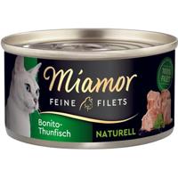 Miamor Dose Feine Filets Naturelle Bonito-Thunfisch 80 g (Menge: 24 je Bestelleinheit)