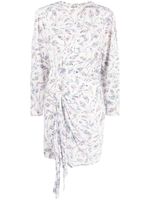 MARANT ÉTOILE robe courte à motif abstrait - Blanc