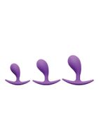 Booty Poppers Silicone Anal Trainer Set - Purple