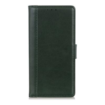 Shop4 - Sony Xperia 1 Hoesje - Wallet Case Grain Groen Shop4 - Sony Xperia 1 Hoesje - Wallet Case Grain Groen