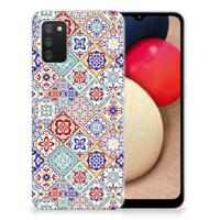 Samsung Galaxy A02s TPU Siliconen Hoesje Tiles Color