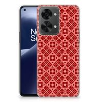 OnePlus Nord 2T TPU bumper Batik Rood - thumbnail