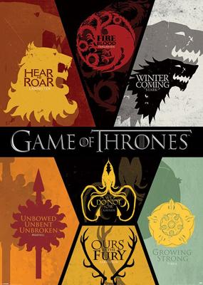 Game Of Thrones Sigils Poster 100x140cm Game Of Thrones Sigils Poster 100x140cm