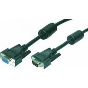 LogiLink 5m VGA VGA kabel VGA (D-Sub) Zwart