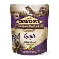 12x300 gr Carnilove dog pouch kwartel/gele wortel hondenvoer