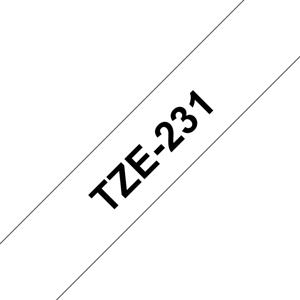 Brother TZe-231 Labeltape Tapekleur: Wit Tekstkleur: Zwart 12 mm 8 m