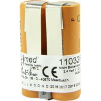 Akku Med Accu voor medisch apparaat Vervangt originele accu 4860 501.002 Eppendorf 2.4 V 1200 mAh